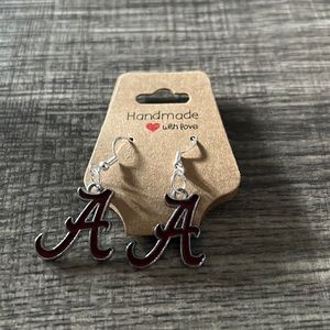 Handmade Alabama Crimson Tide Earrings